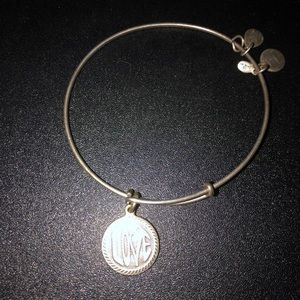 LOVE silver Alex & Ani bracelet
